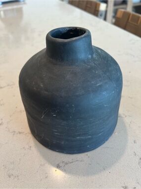 Hearth & Hand Black Ceramic Bud Vase — Matte Finish